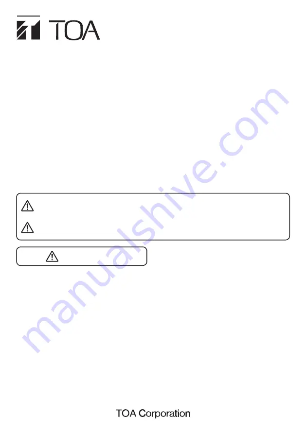 Toa TS-811 Instruction Manua Download Page 1