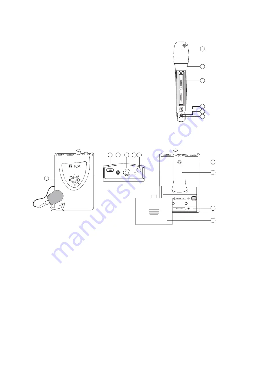 Toa WA-Z100SD AS Instruction Manual Download Page 8