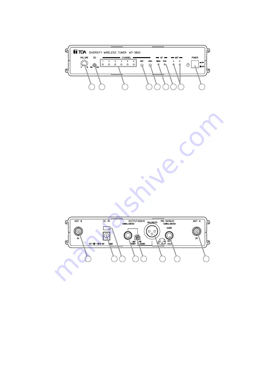 Toa WT-3800 Скачать руководство пользователя страница 4