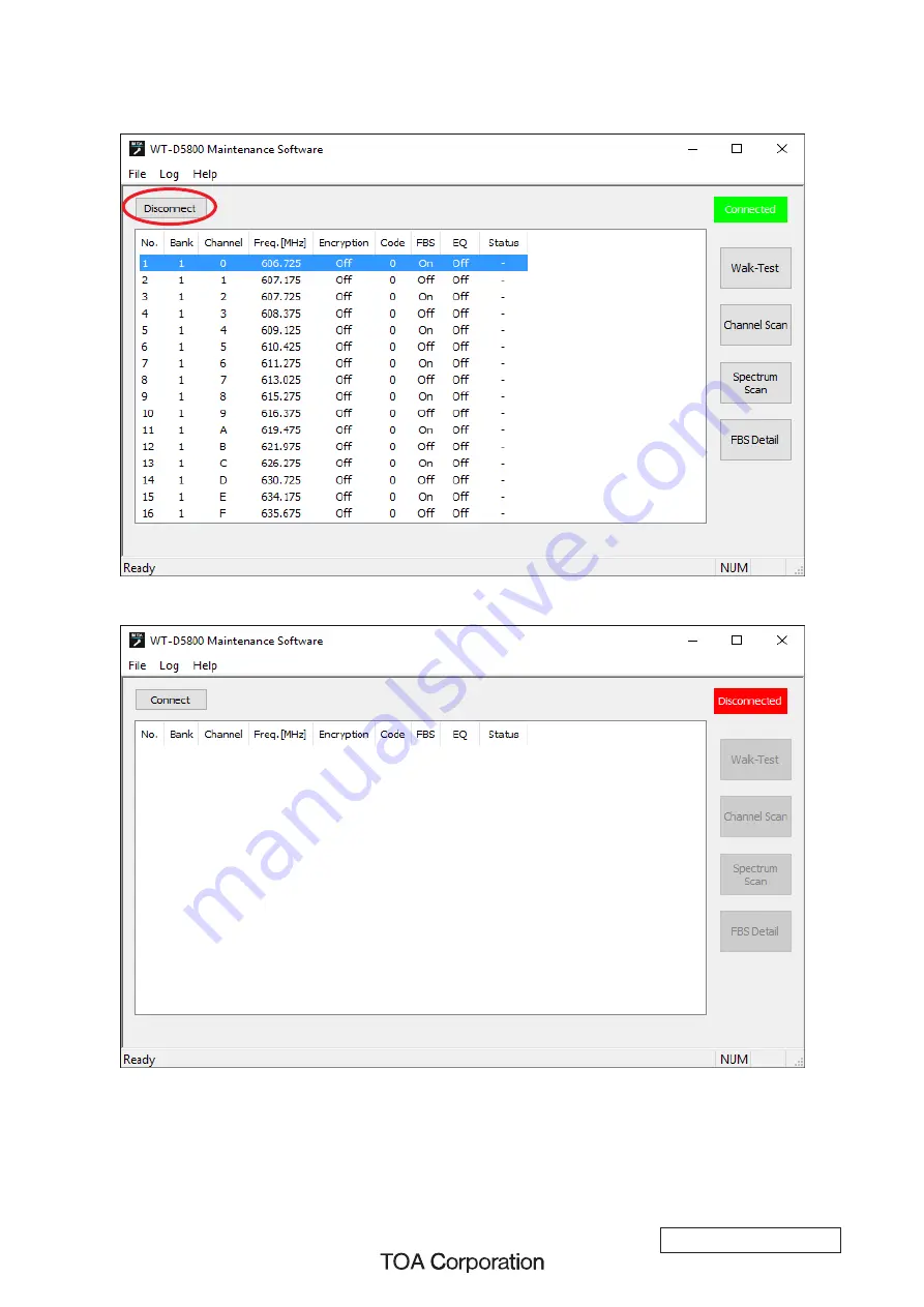 Toa WT-D5800 Software Instruction Manual Download Page 29