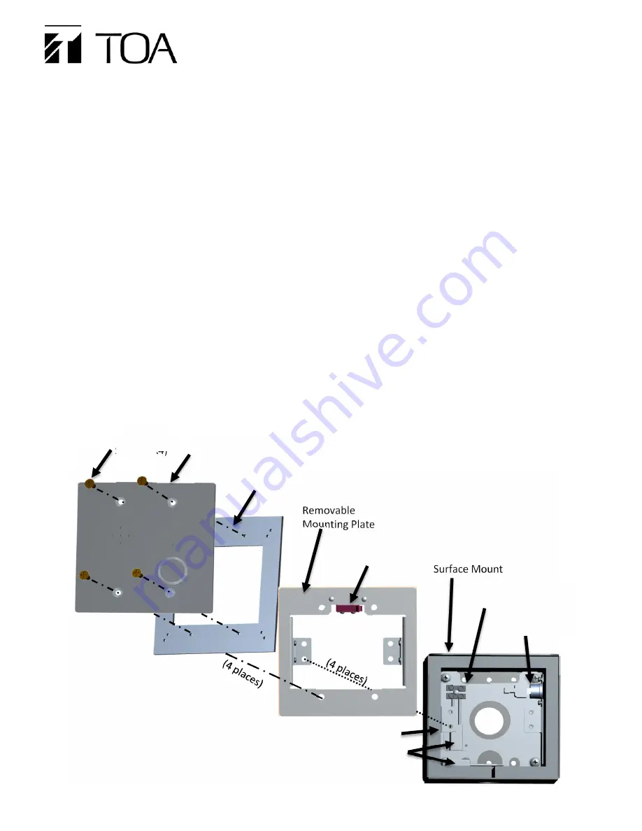 Toa YC-531HSW-AM Installation Manual Download Page 1