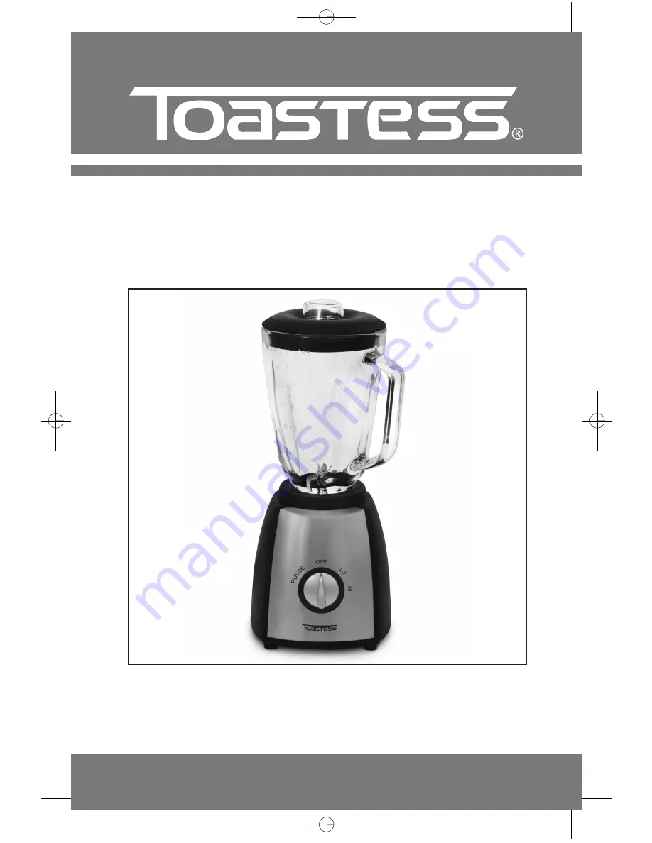 Toastess TBL634 Instruction Booklet Download Page 1