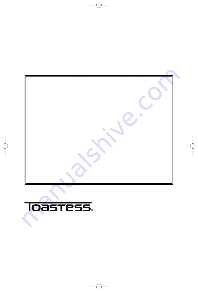 Toastess TFC-311 Manual Download Page 12