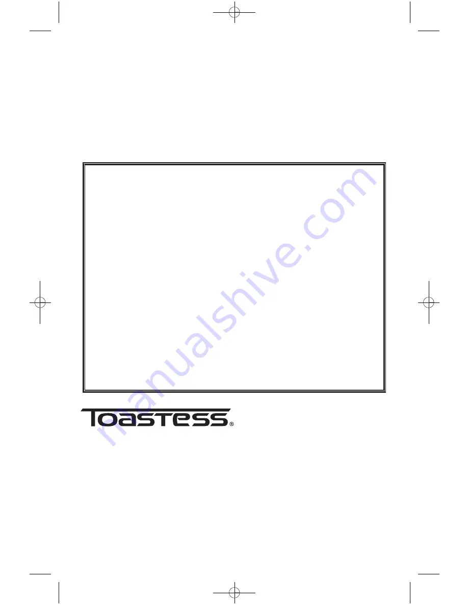 Toastess TFC25T Instruction Booklet Download Page 6