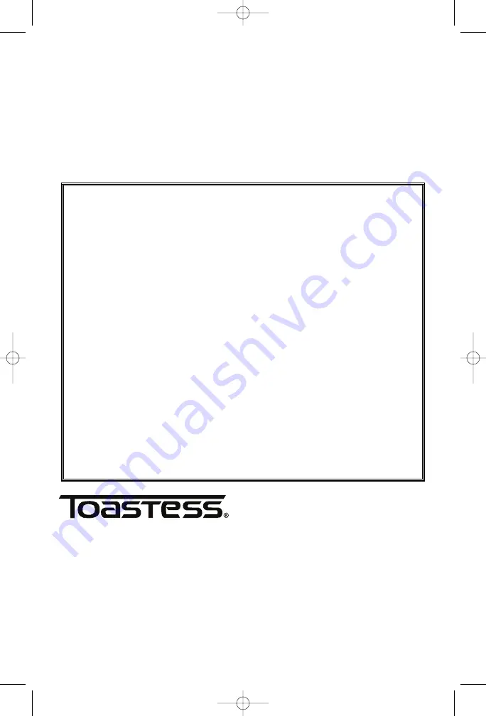 Toastess THP-11S Instruction Booklet Download Page 5