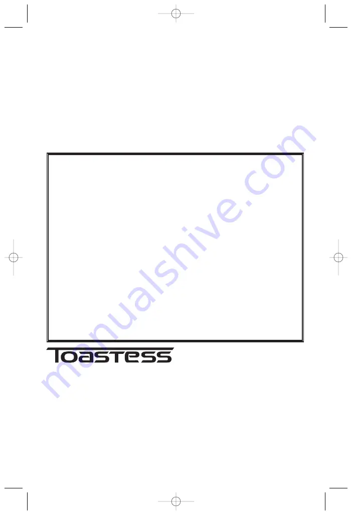 Toastess TO-90S Instruction Booklet Download Page 16