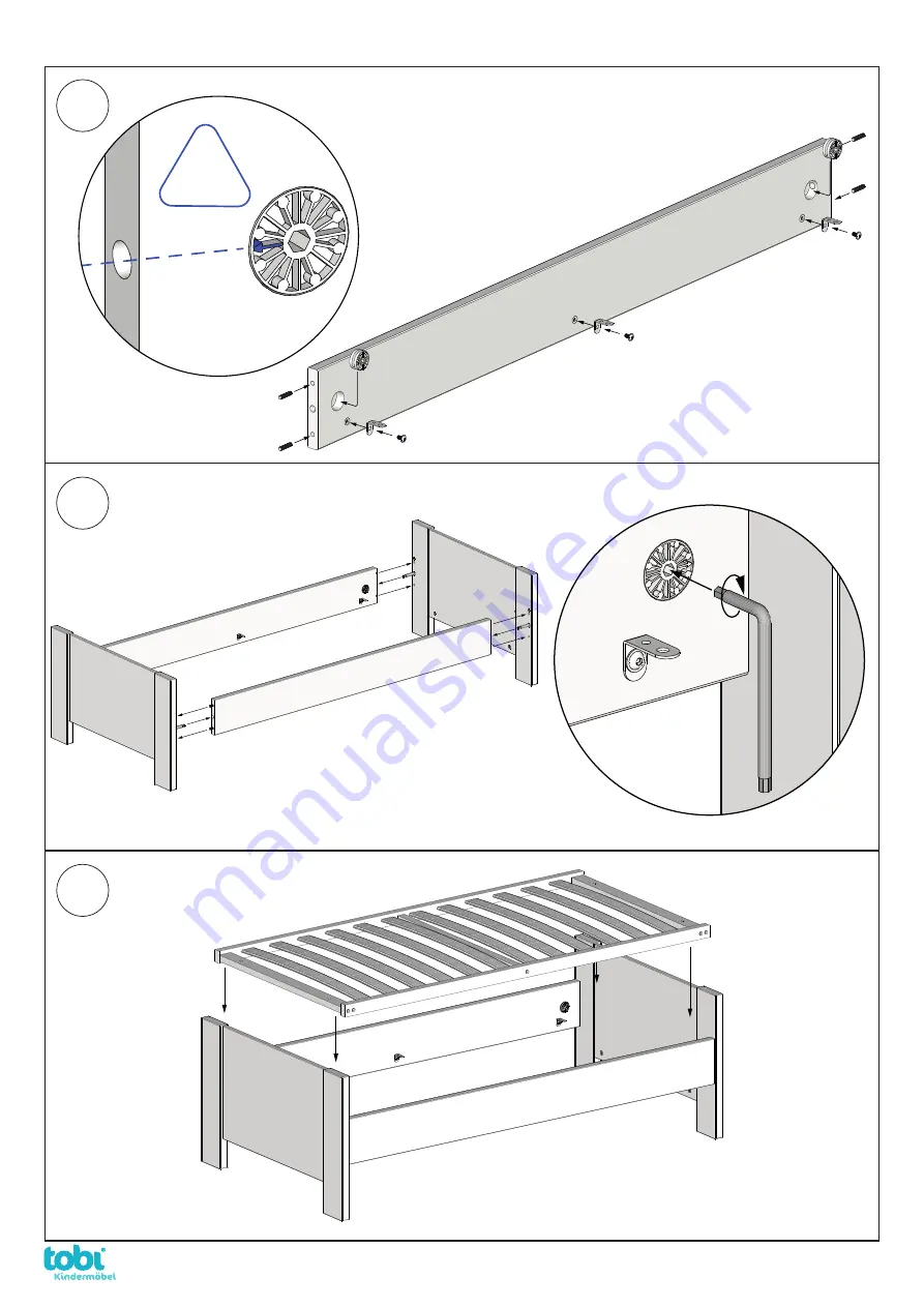 Tobi Kindermöbel babybay All in One 402102 Assembly Instructions Manual Download Page 14