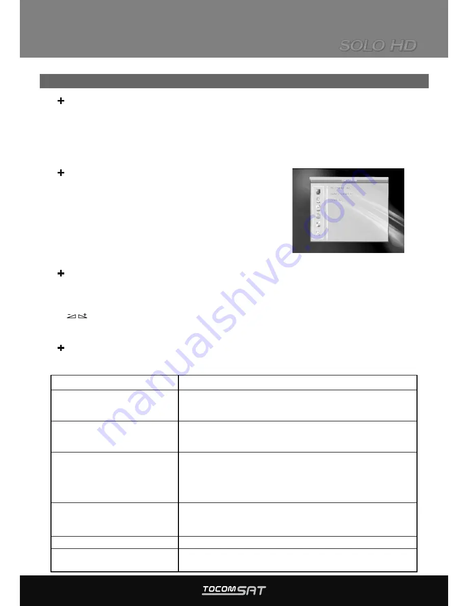 Tocom Sat DVB-S2 HD User Manual Download Page 10