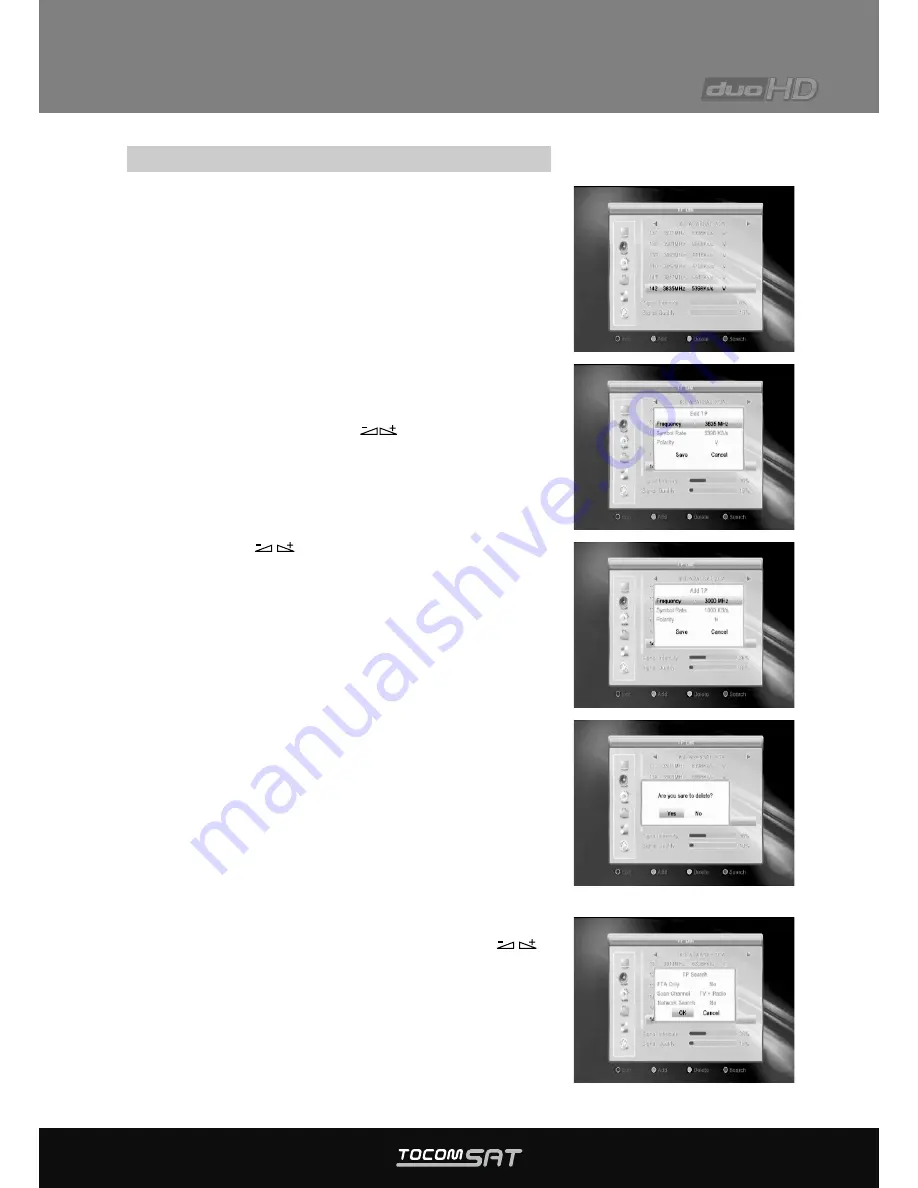 TocomSat Duo HD DVB-S2 HD User Manual Download Page 19