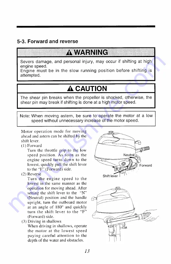 TOHATSU MFS 2 Owner'S Manual Download Page 21