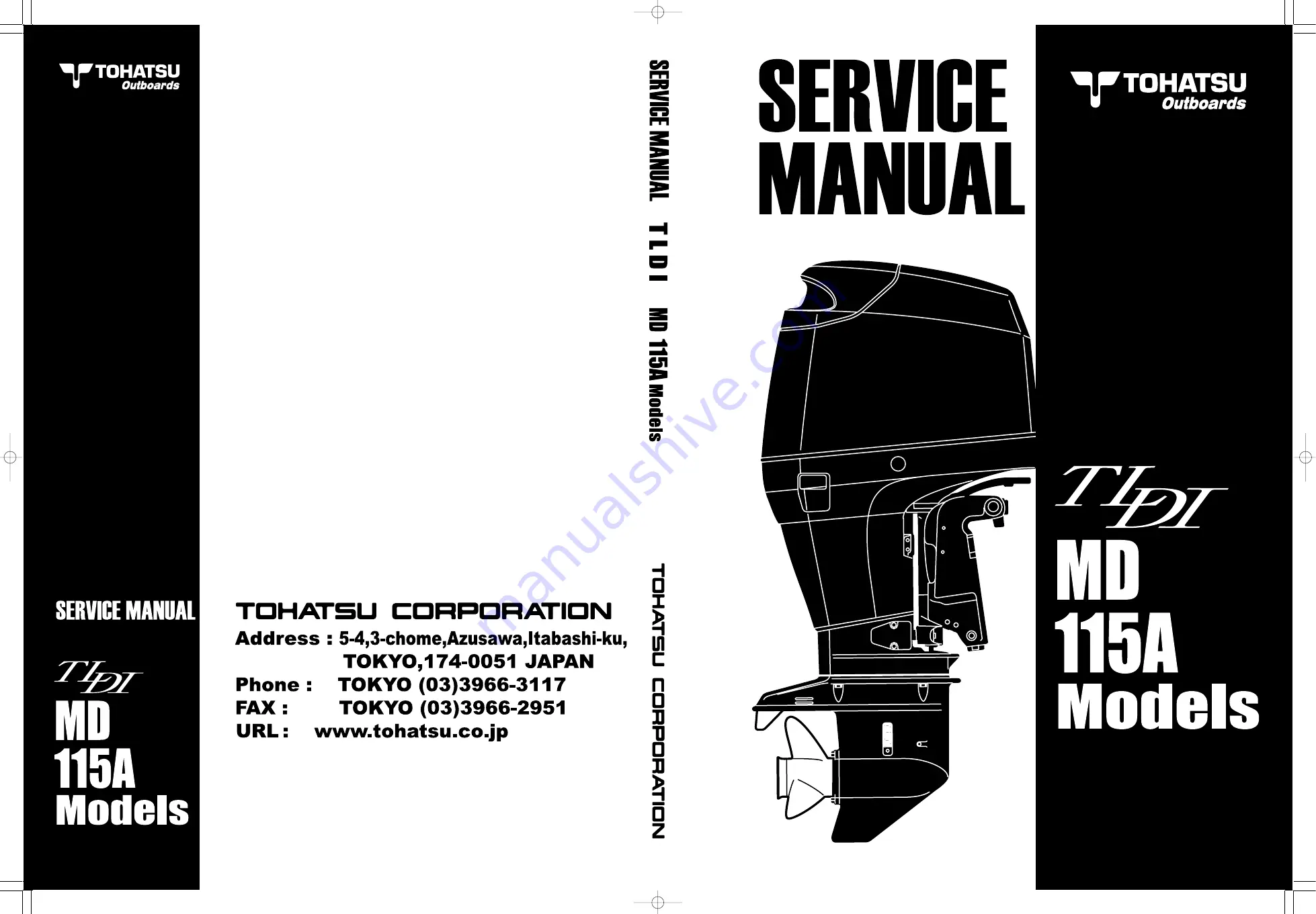 TOHATSU TLDI MD 115A SERIES Service Manual Download Page 1