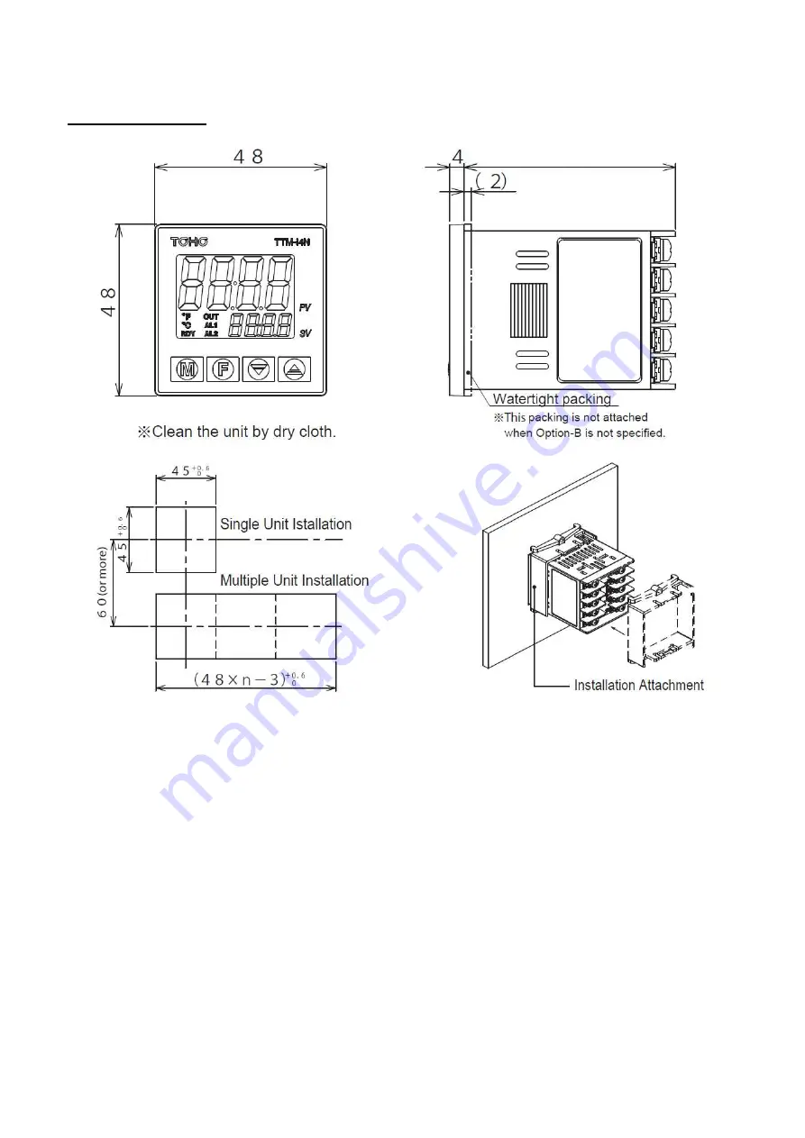 TOHO TTM-i4N User Manual Download Page 5