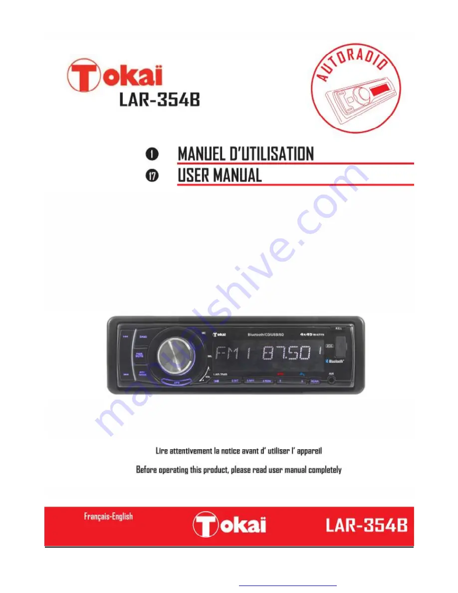 Tokai LAR-354B User Manual Download Page 1