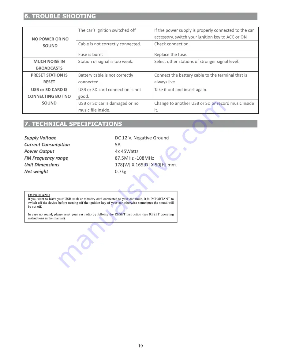 Tokai LAR-75 User Manuals Download Page 11