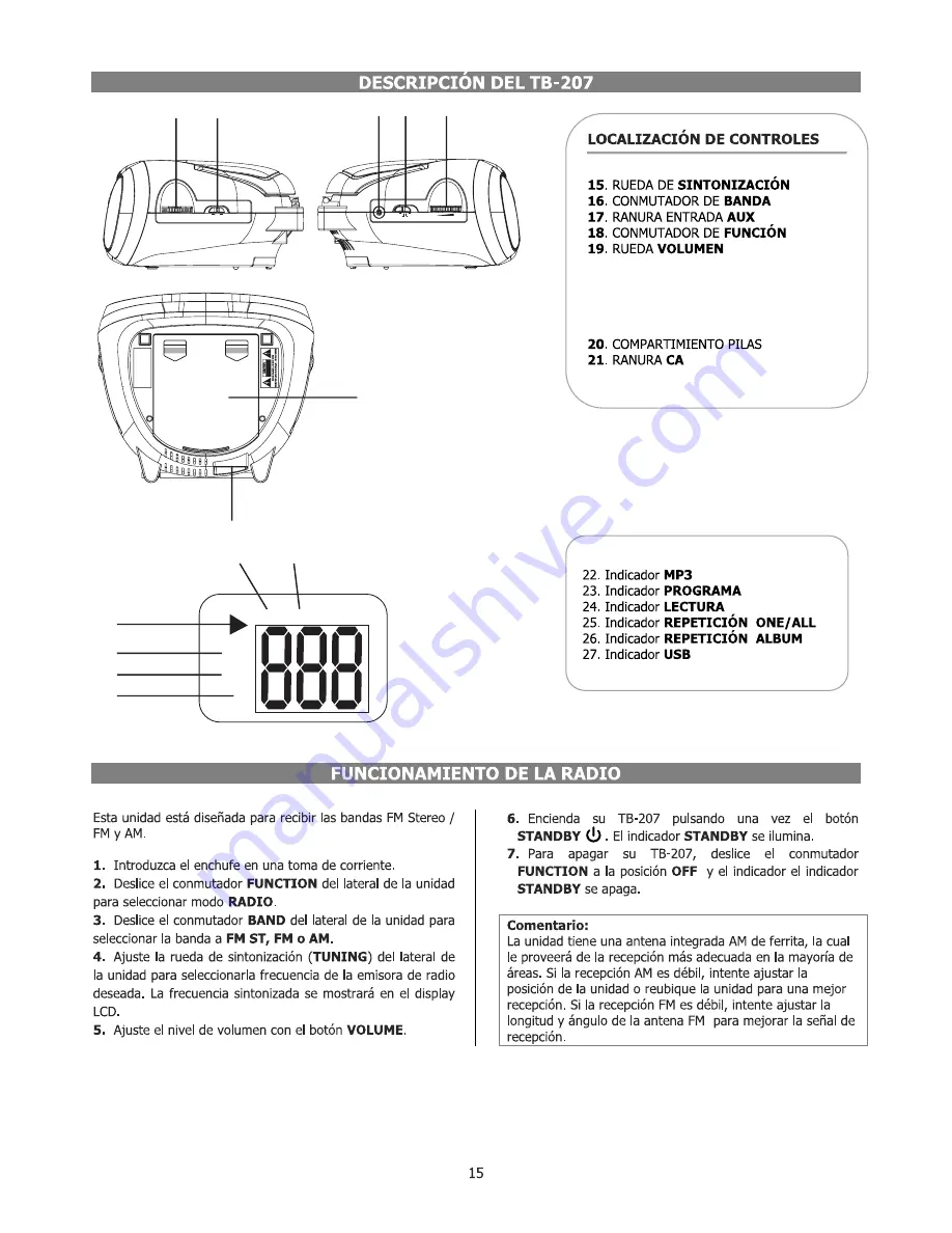 Tokai TB-207 User Manual Download Page 16