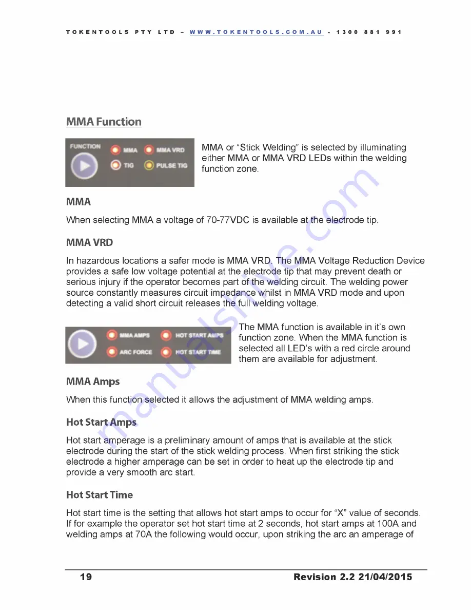 Tokentools 320 Alupulse PRO Digital ACDC Instruction Manual Download Page 20