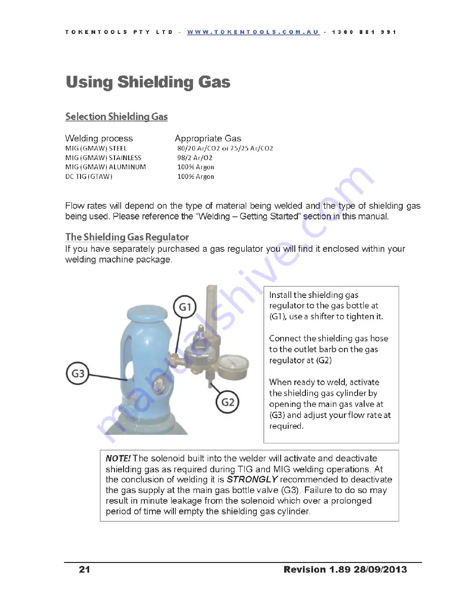 Tokentools MetalMaster 210S Instruction Manual Download Page 22