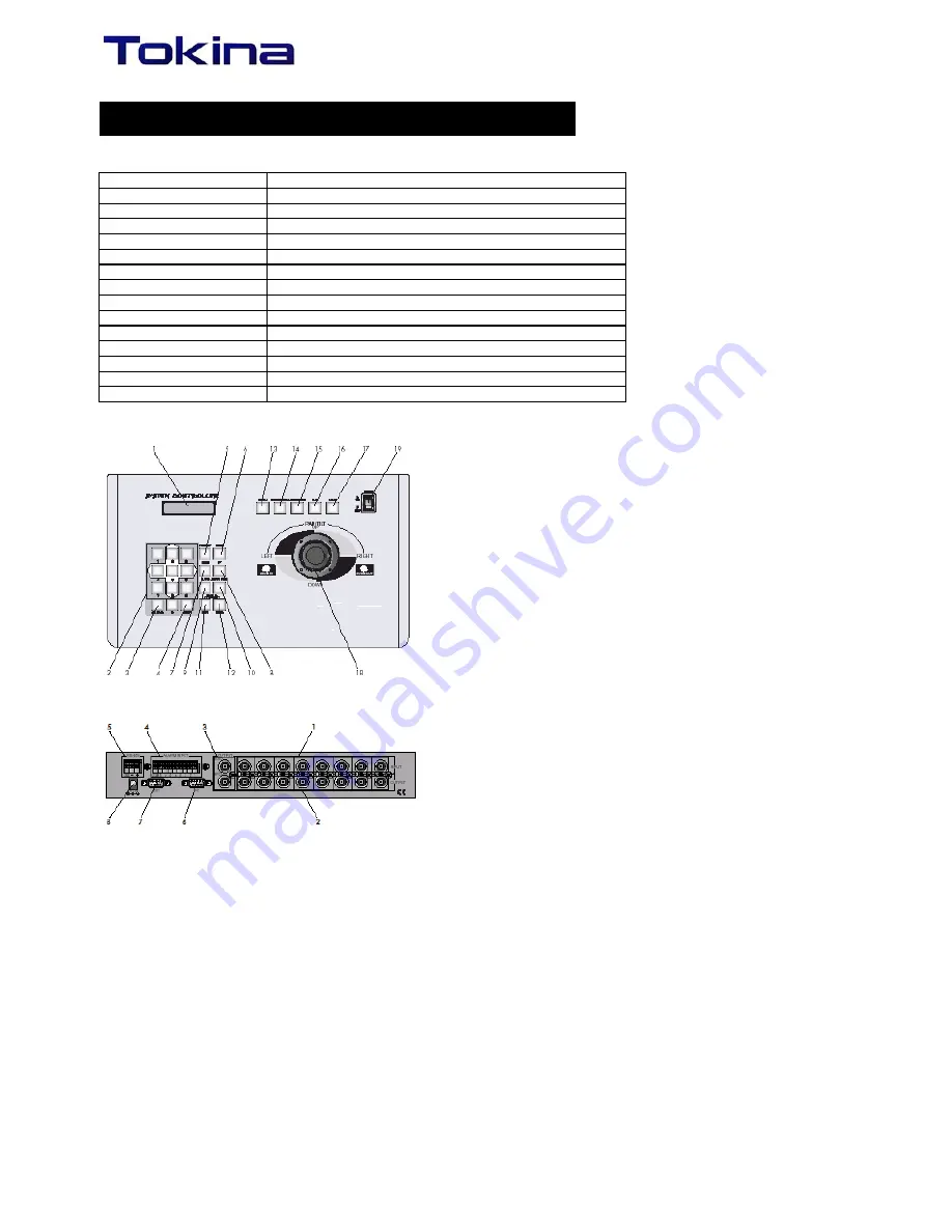 Tokina APT-641 Specification Sheet Download Page 1