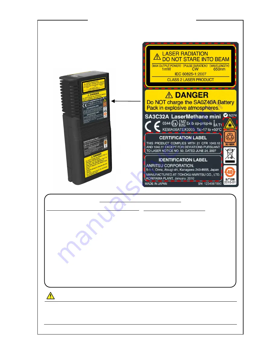 Tokyo Gas Engineering Solutions Corporation Laser Methane Mini Operation Manuals Download Page 12