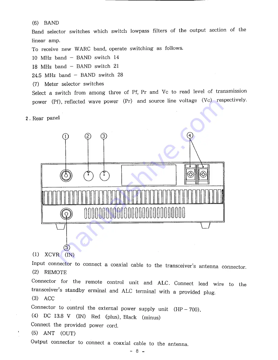 Tokyo Hy-Power HL-700B Instruction Manual Download Page 9