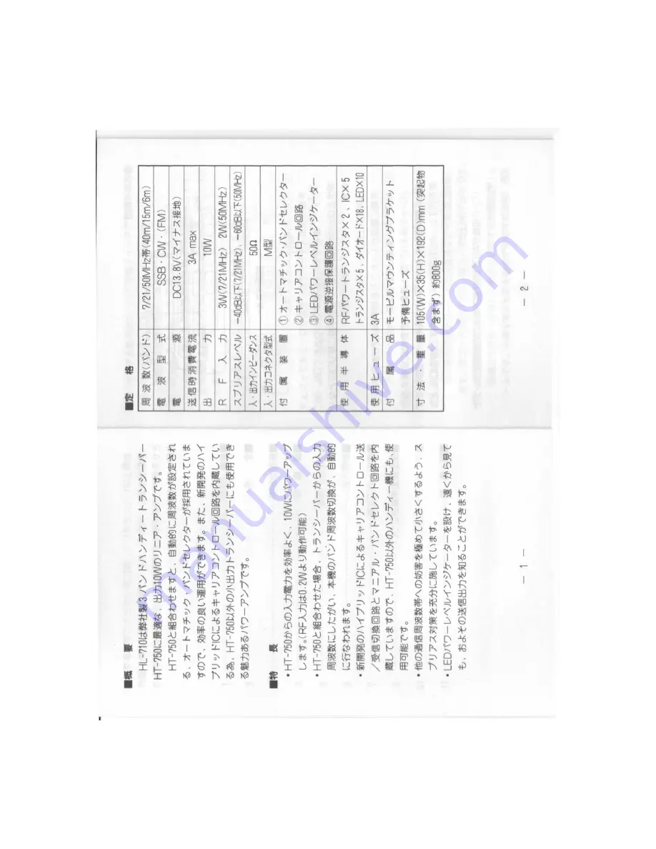 Tokyo Hy-Power HT-750 Instruction Manual Download Page 26