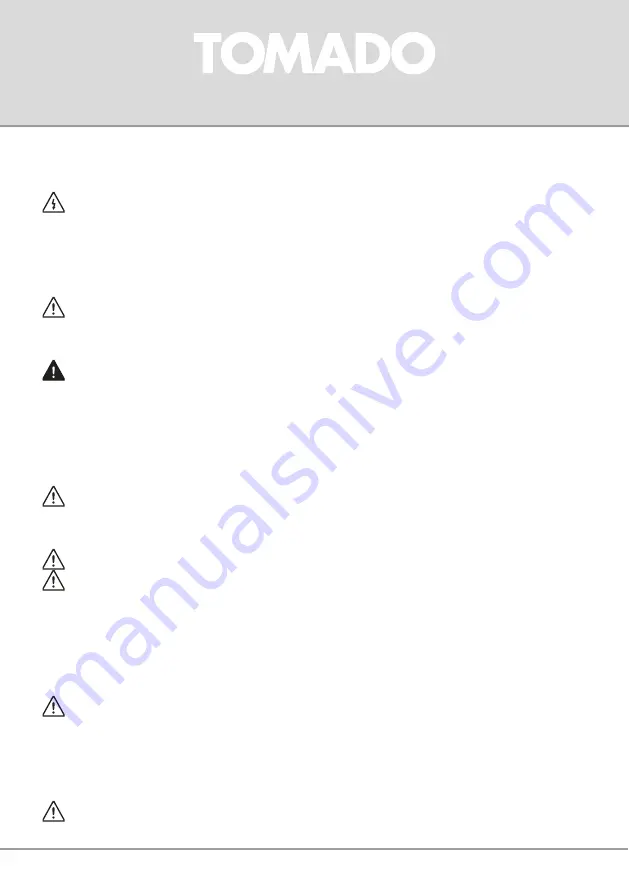 tomado TDW5501W Instruction Manual Download Page 27