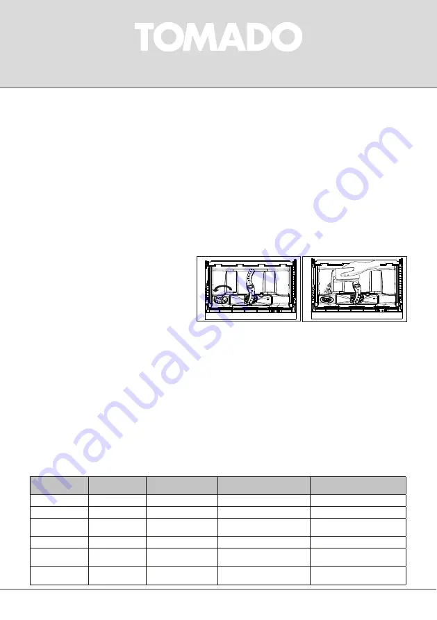 tomado TDW5501W Instruction Manual Download Page 69