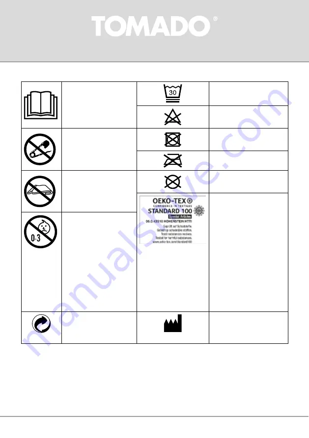 tomado TEB1301W Instruction Manual Download Page 22