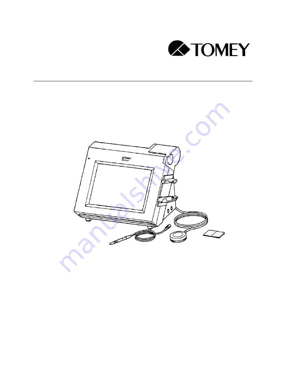 Tomey AL-2000 Скачать руководство пользователя страница 1