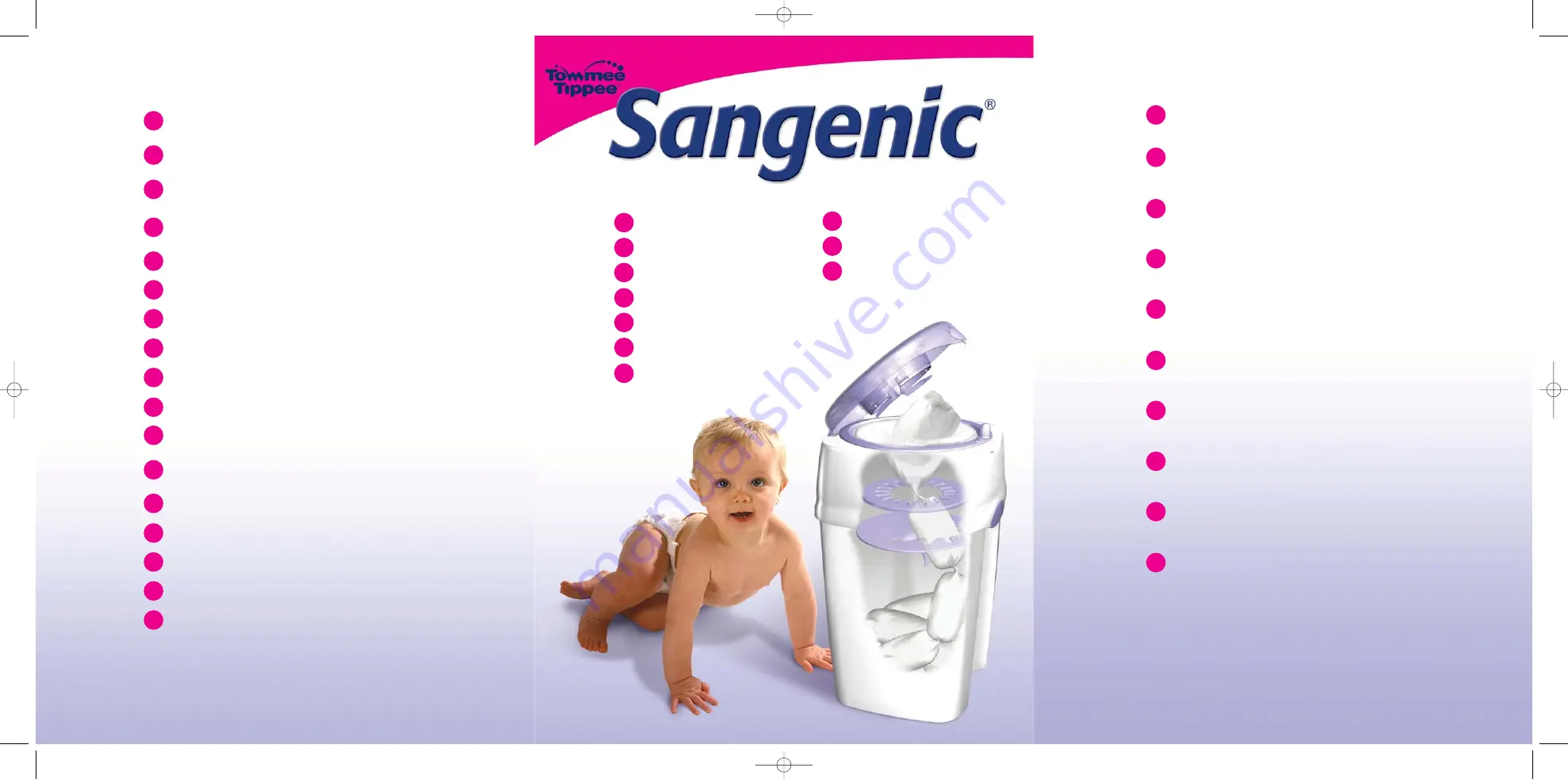 Tommee Tippee Sangenic Скачать руководство пользователя страница 1