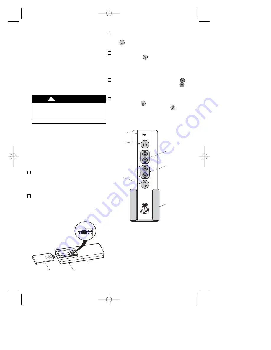 Tommy Bahama PARADISE KEY TB301MAB Owner'S Manual Download Page 13