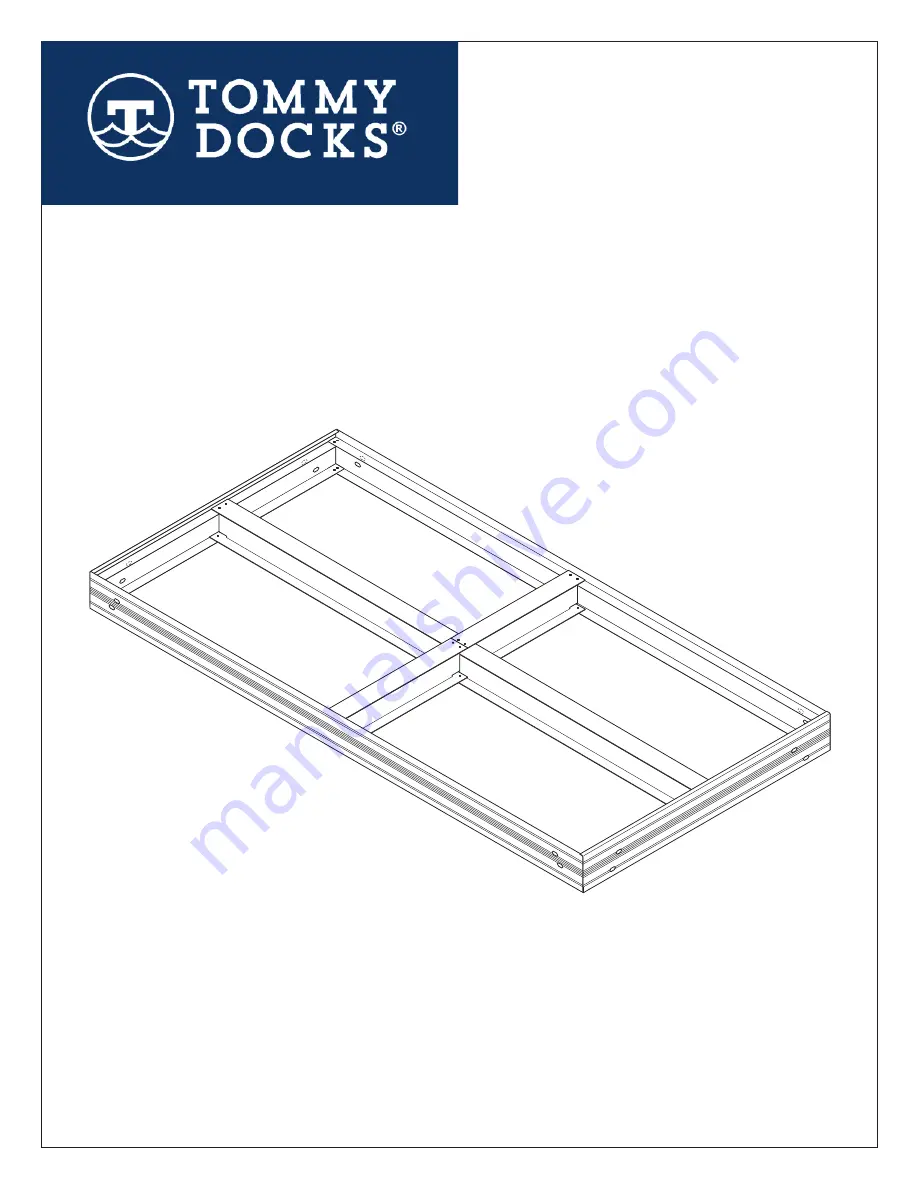 Tommy Docks Aluminum Dock Frame Assembly Instructions Manual Download Page 1