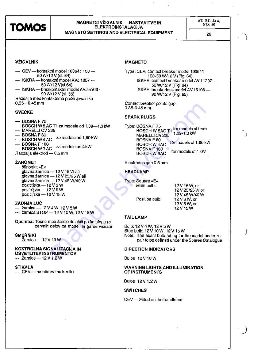 Tomos AT 50 Workshop Manual Download Page 28