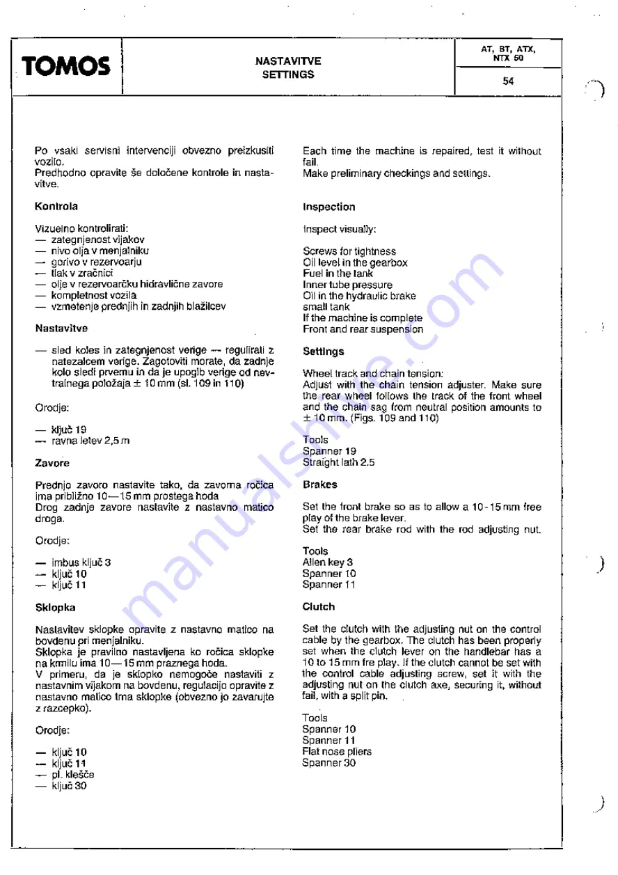 Tomos AT 50 Workshop Manual Download Page 56