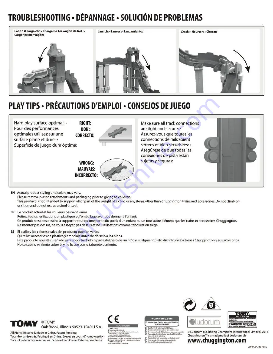 Tomy Chuggington StackTrack Assembly Instructions Manual Download Page 6