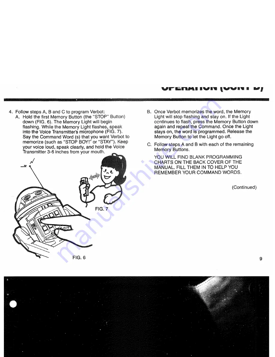 Tomy Verbot Instruction Manual Download Page 9