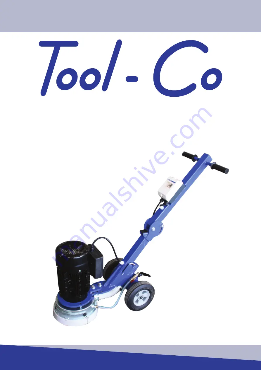 Tool-Co BDG250 Operating Manual Download Page 1