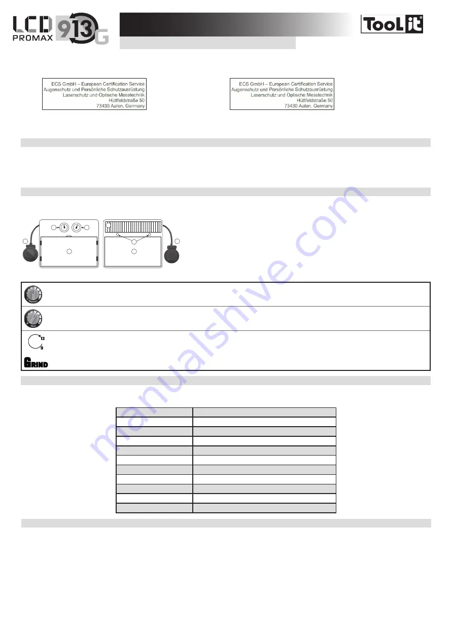 Tool it PROMAX LCD 9.13G Manual Download Page 5