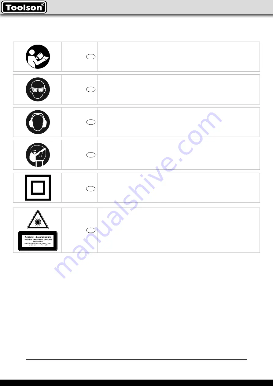 Toolson 3901208958 Instruction Manual Download Page 126