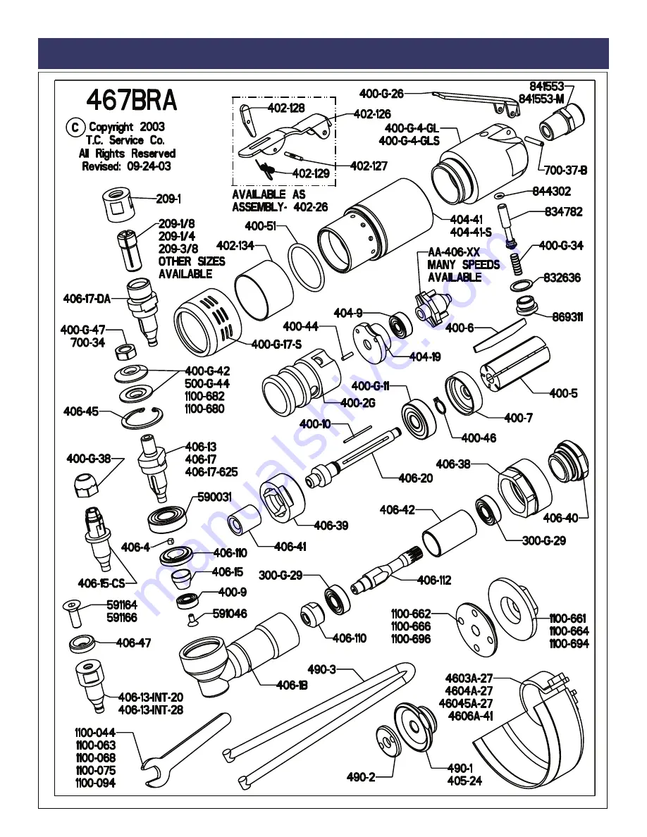 TOP CAT 467BRA1 General Operators Instructions And Maintenance Manual Download Page 4