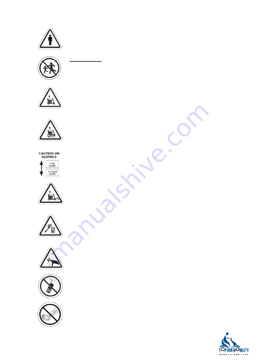 Top Gun Mobility TG900RS Owner'S Manual Download Page 6