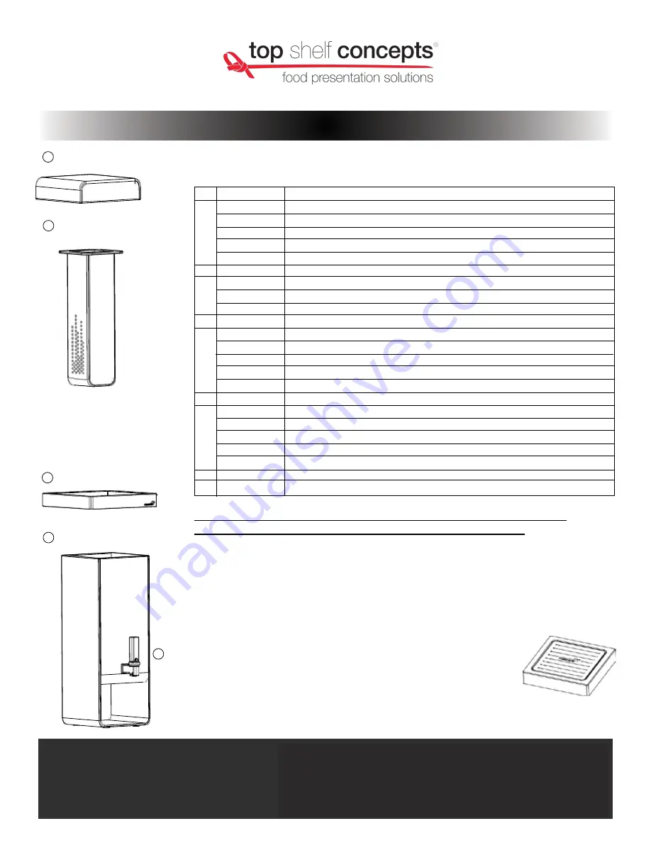 top shelf concepts LD150 Quick Start Manual Download Page 1