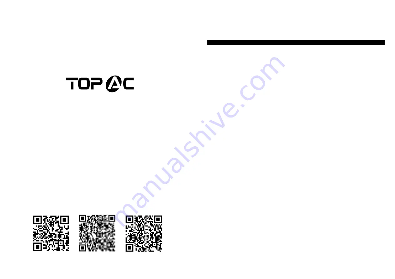 Topac HFZ05DV Operator'S Manual Download Page 1