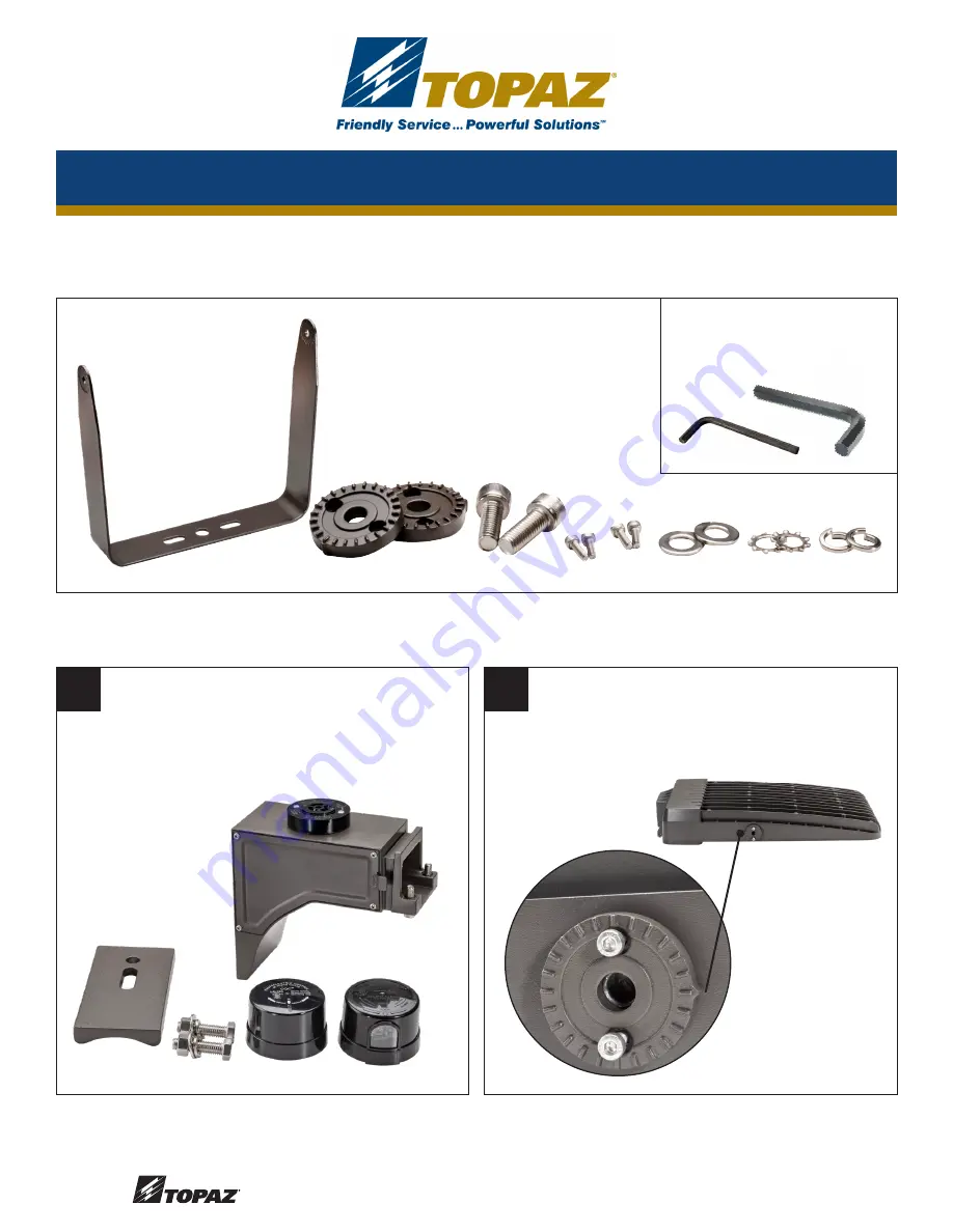 Topaz F-ARL-TR MOUNT Installation Instructions Download Page 1