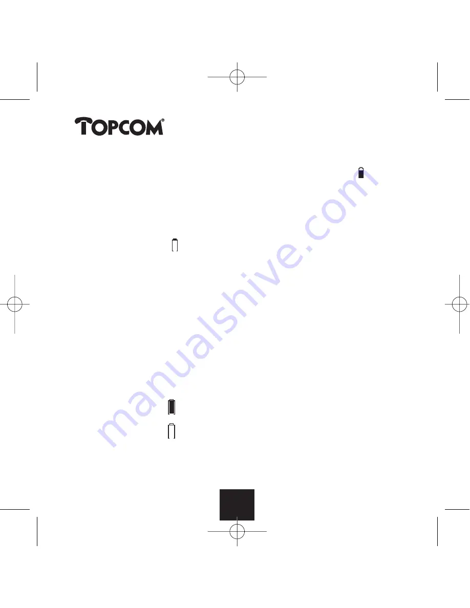 Topcom BABY VIEWER 2500 Operating Manual Download Page 26