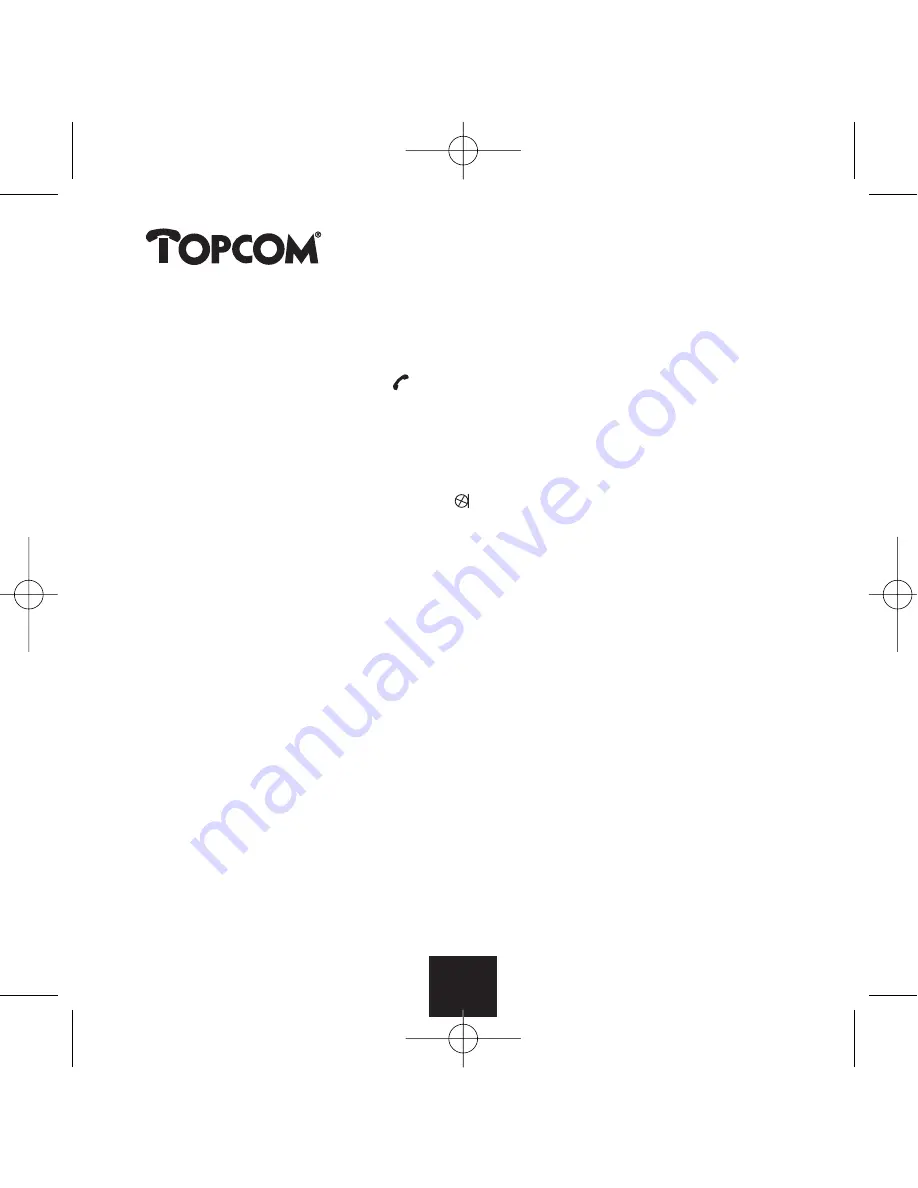 Topcom BABY VIEWER 2500 Operating Manual Download Page 32