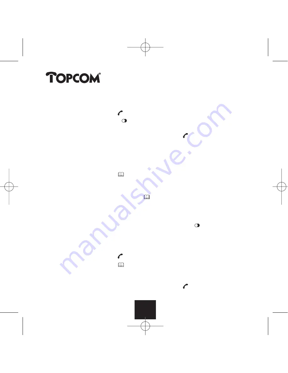 Topcom BABY VIEWER 2500 Operating Manual Download Page 80