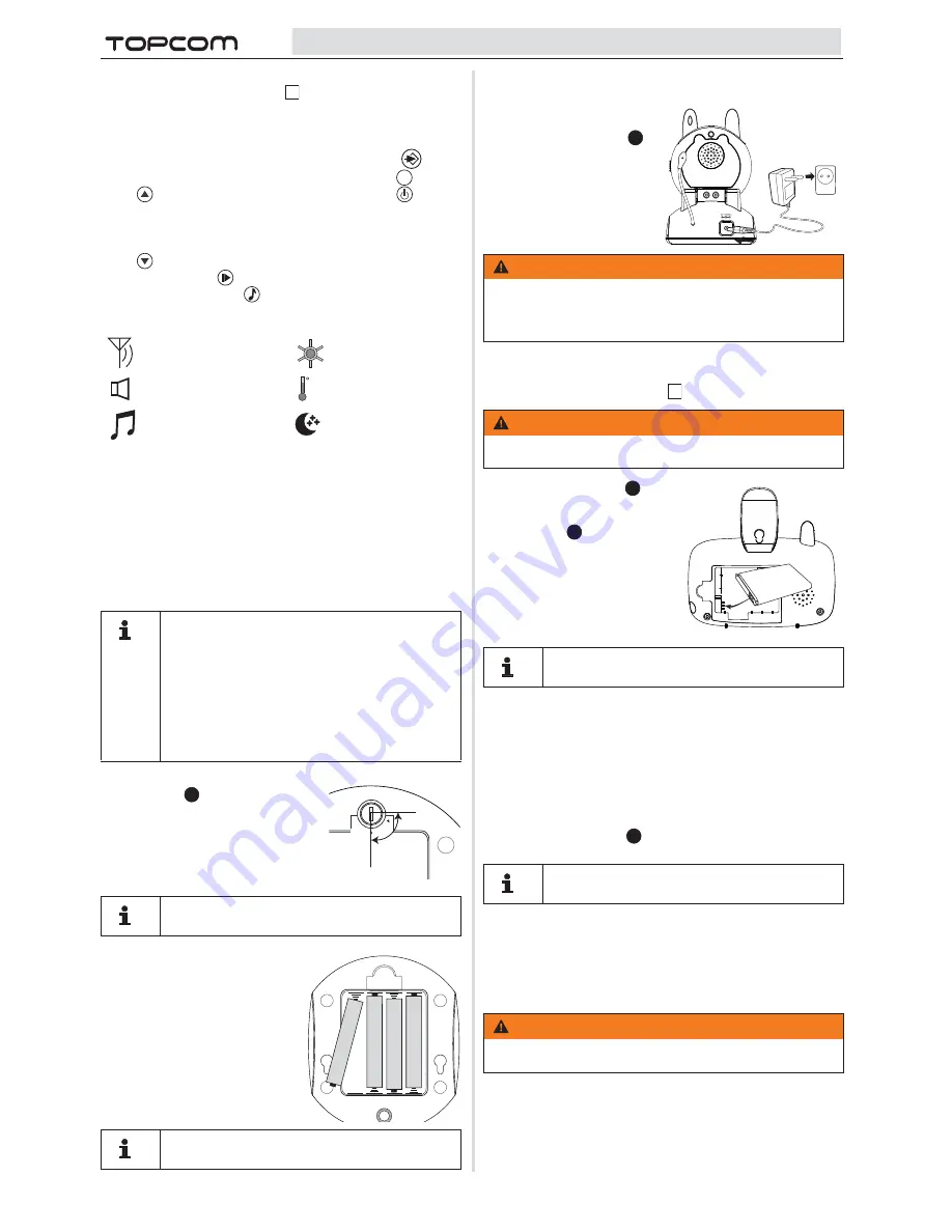 Topcom BABYVIEWER 4500 Скачать руководство пользователя страница 44