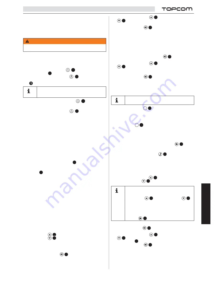 Topcom BABYVIEWER 4500 User Manual Download Page 55