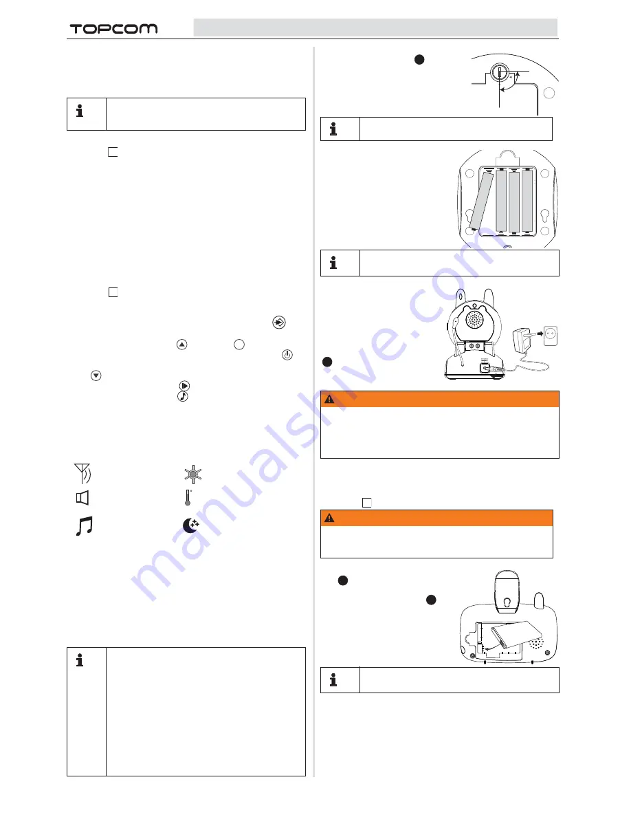 Topcom BABYVIEWER 4500 Скачать руководство пользователя страница 64